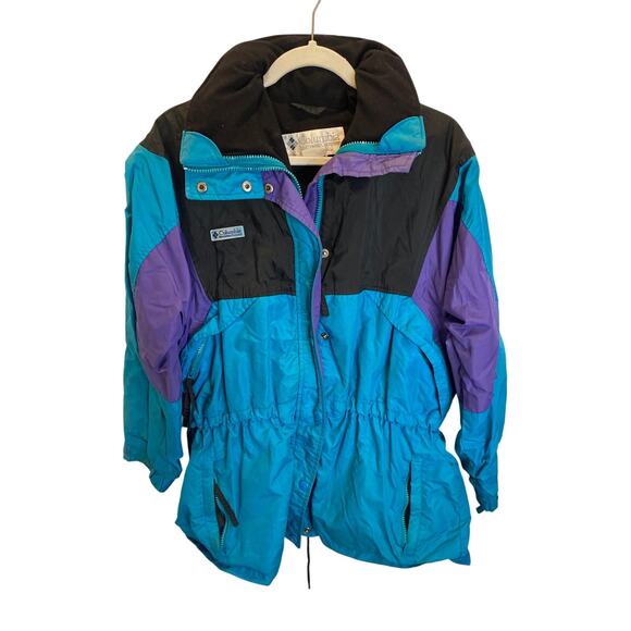 Columbia Other - VINTAGE Colorful Snowmobile Winter Columbia Sport Coat Large